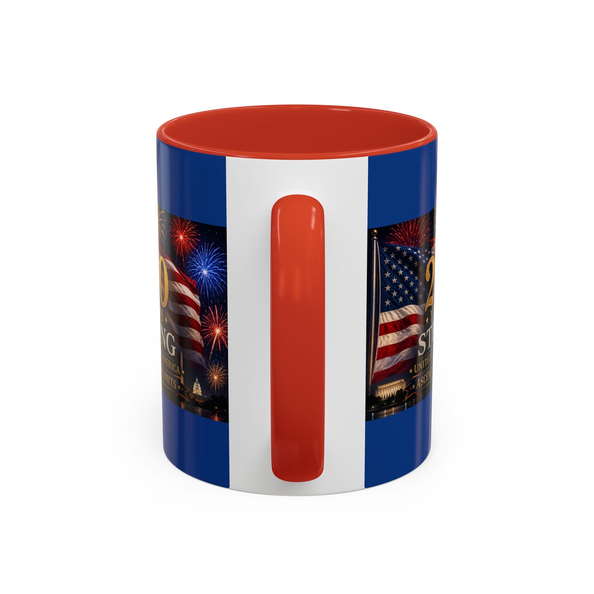 250 Years America Strong Coffee Mug — Patriotic USA Anniversary 11/15oz