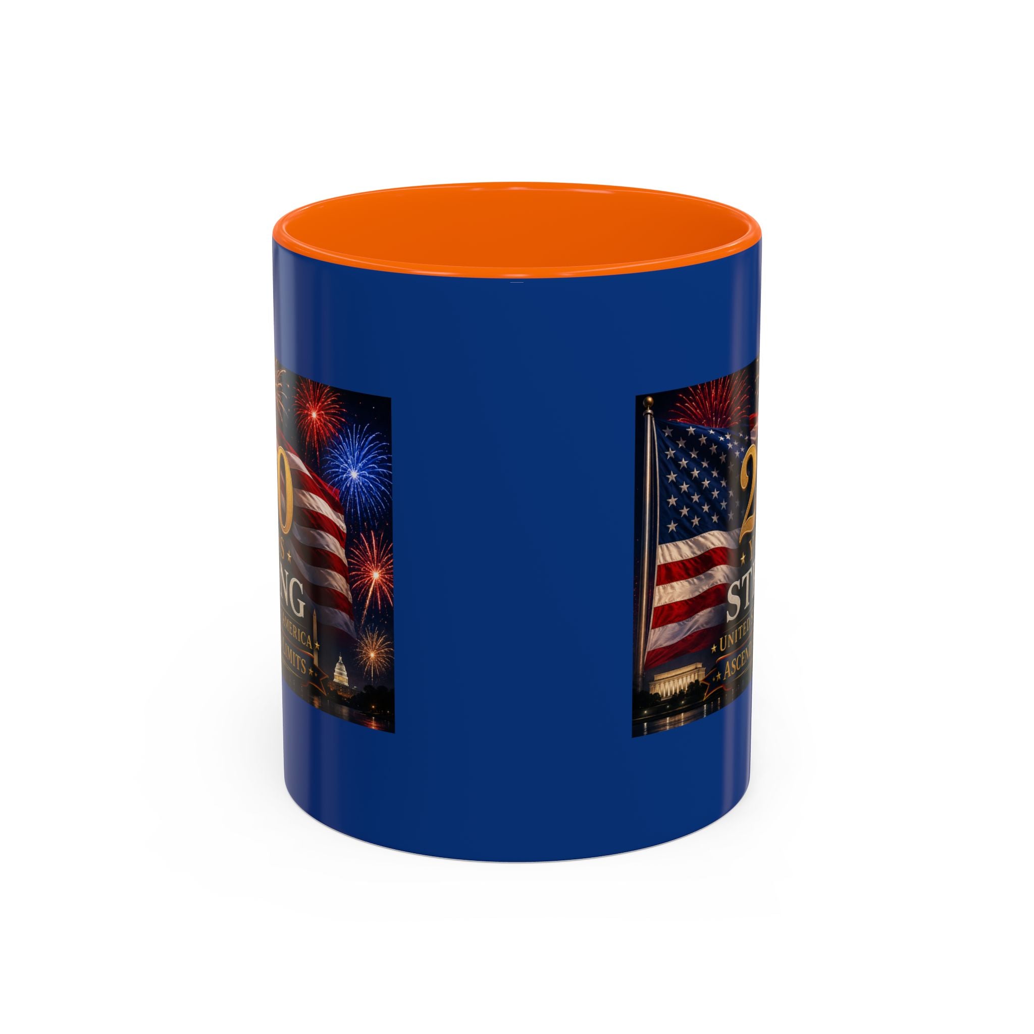 250 Years America Strong Coffee Mug — Patriotic USA Anniversary 11/15oz