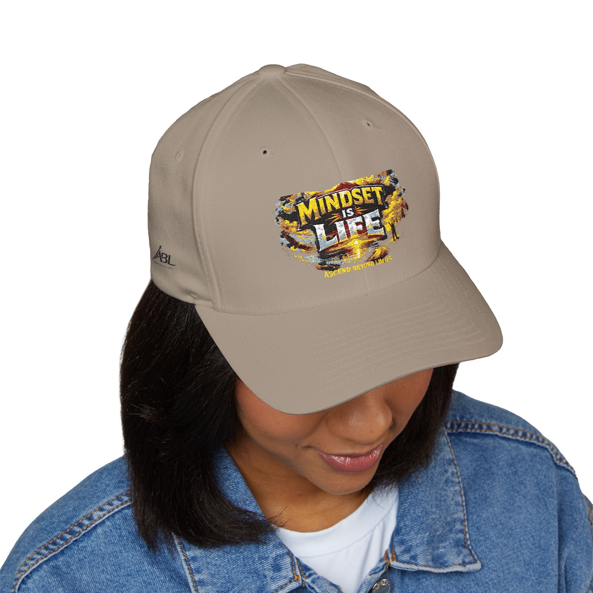 Mindset Is Life Embroidered Baseball Cap — Motivational Hat for Daily Grind & Gifts
