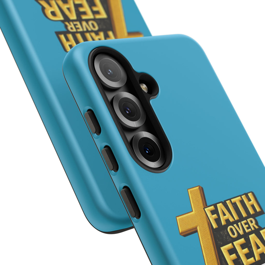 Faith Over Fear Tough Phone Case — "Ascend Beyond Limits" Inspirational Christian Protection