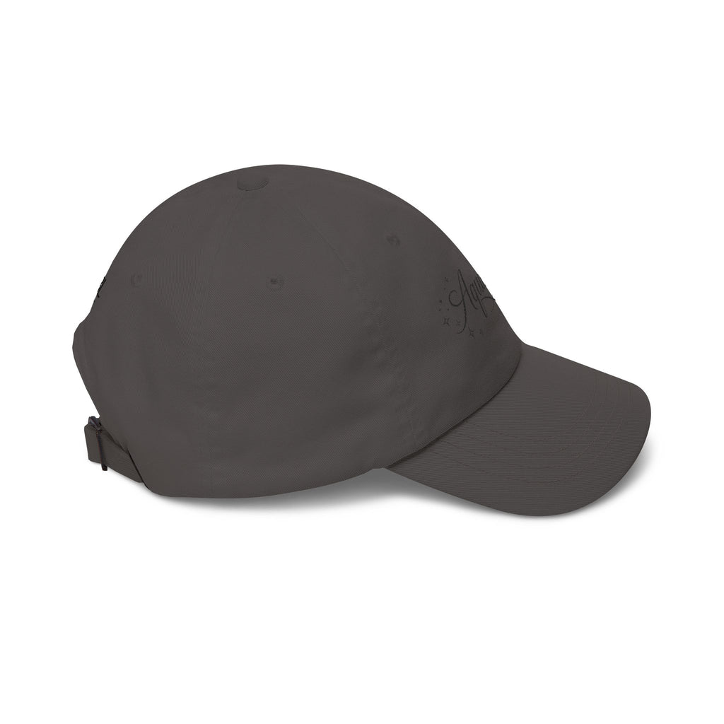 Aquarius Dad Cap – Elegant Script Zodiac Baseball Hat