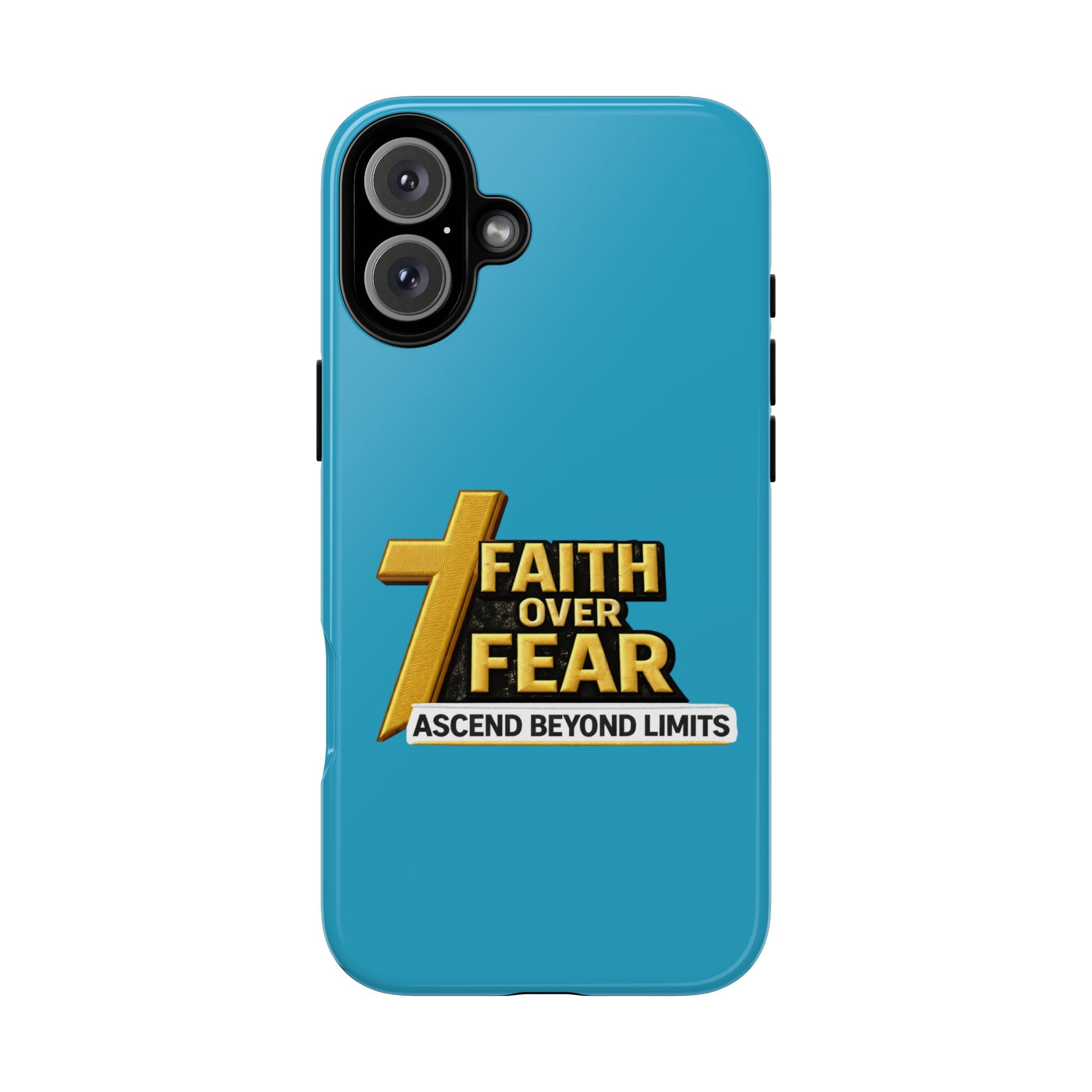 Faith Over Fear Tough Phone Case — "Ascend Beyond Limits" Inspirational Christian Protection