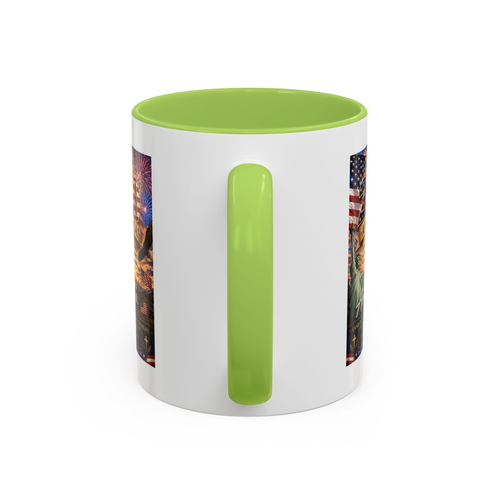 Patriotic Coffee Mug - "Happy 250 America!" Anniversary Design