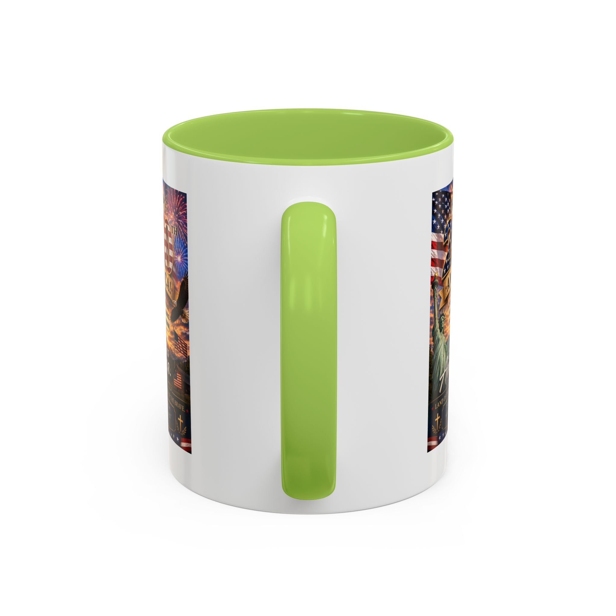 Patriotic Coffee Mug - "Happy 250 America!" Anniversary Design