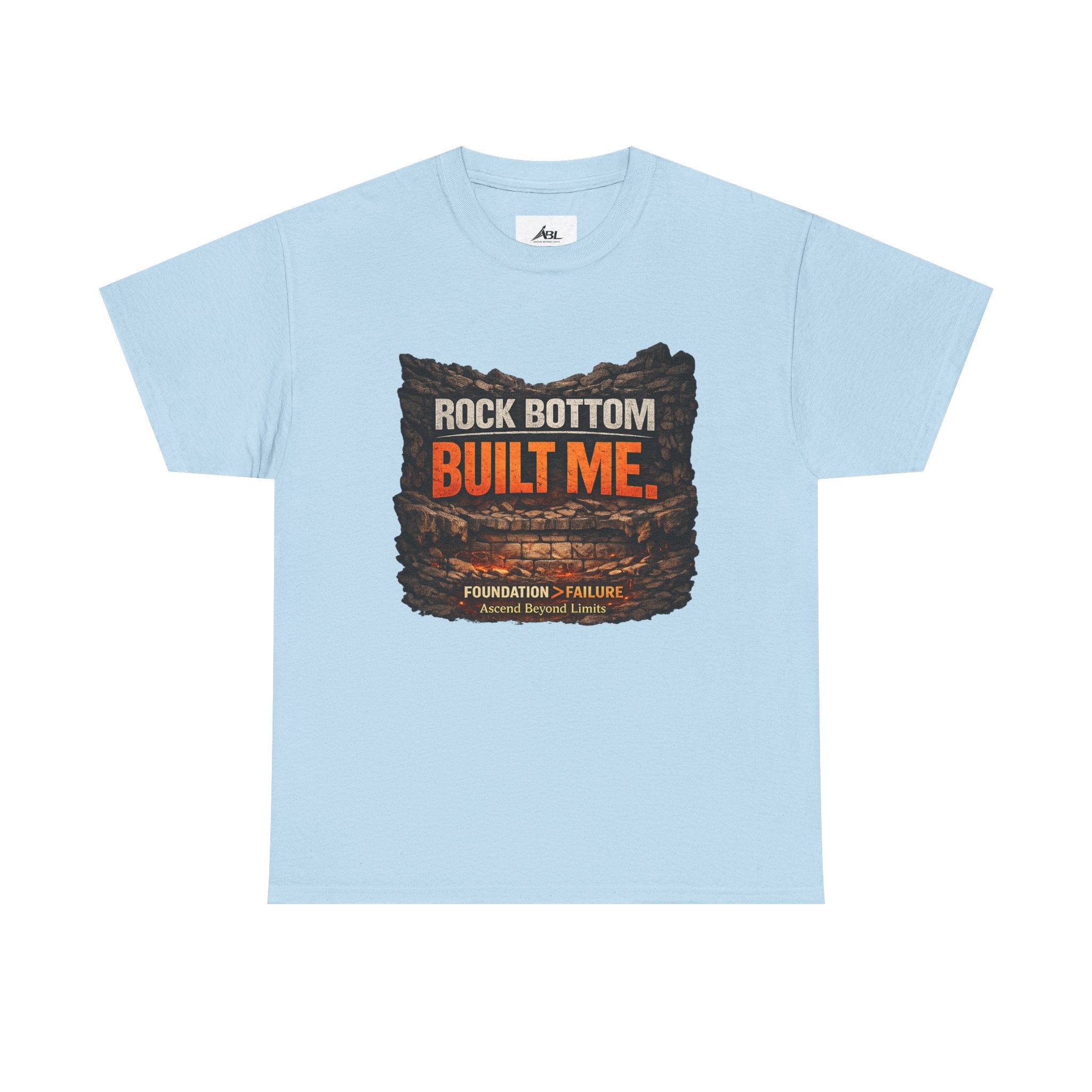 Rock Bottom Built Me T-Shirt — Inspirational Recovery Tee