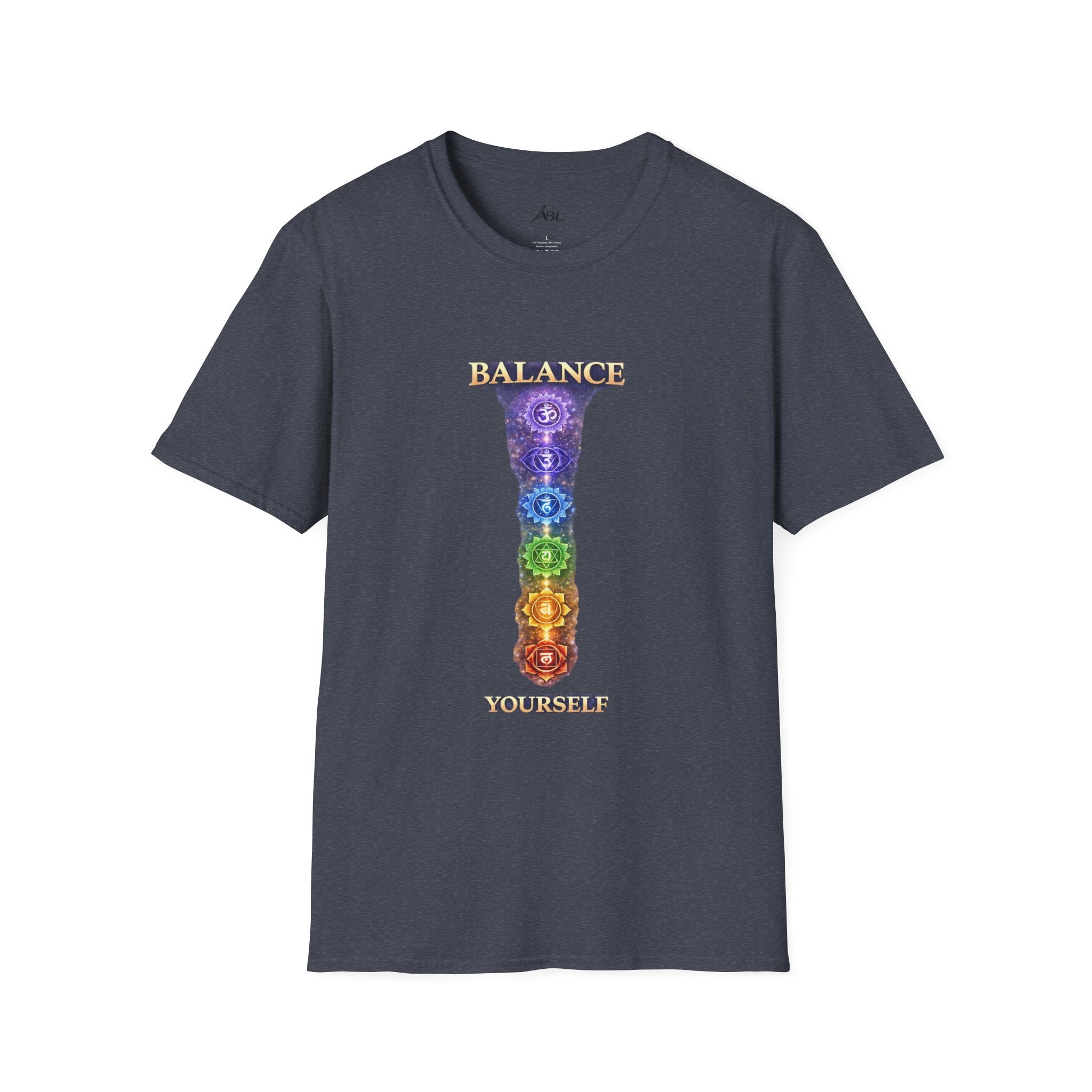 Chakra Balance T-Shirt — 'Balance Within' Spiritual Yoga Tee (Your Only Limit)