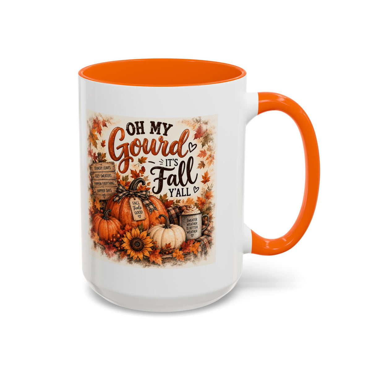 Oh My Gourd, It's Fall Y'all — Autumn Accent Mug