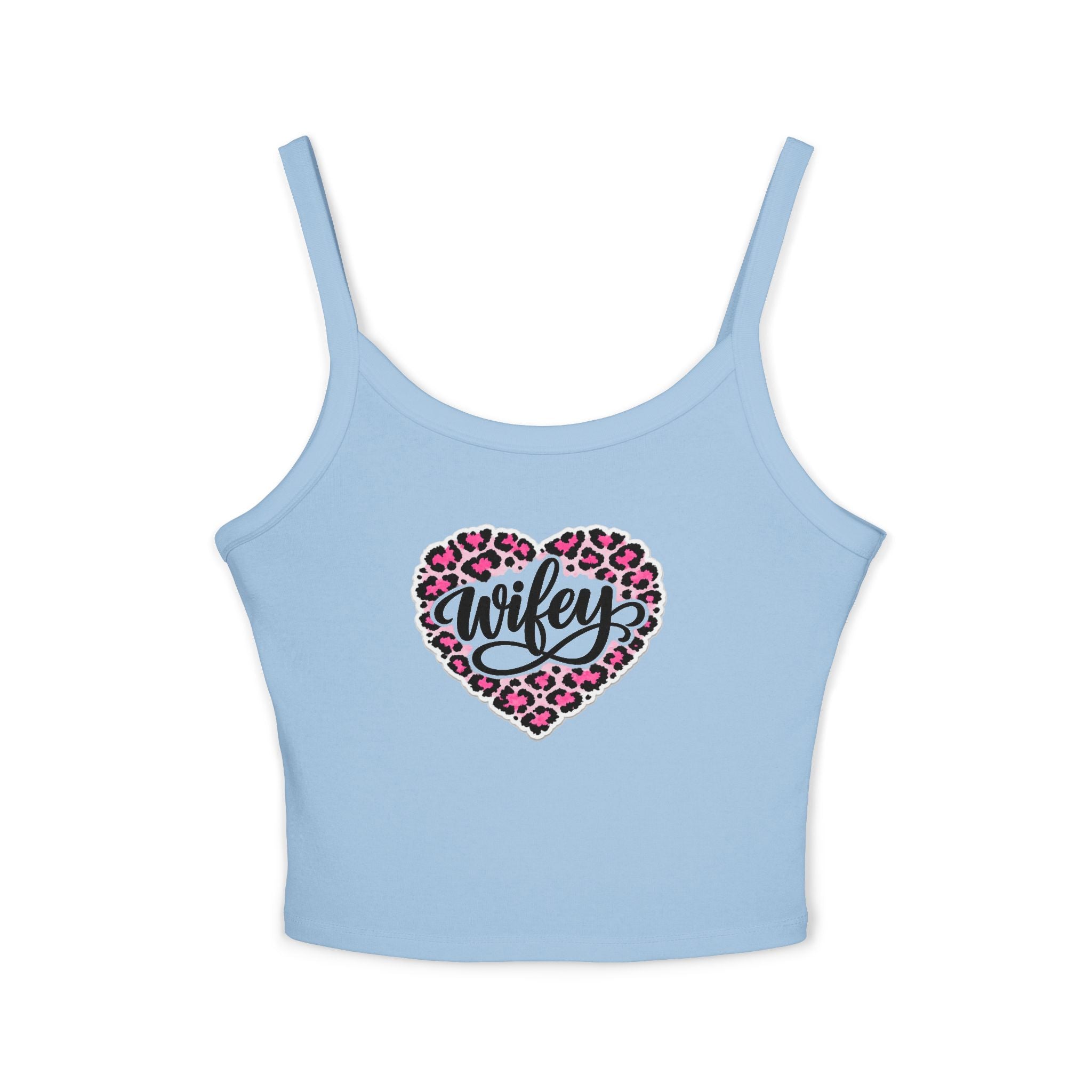 Women's 'Wifey' Leopard Heart Tank Top