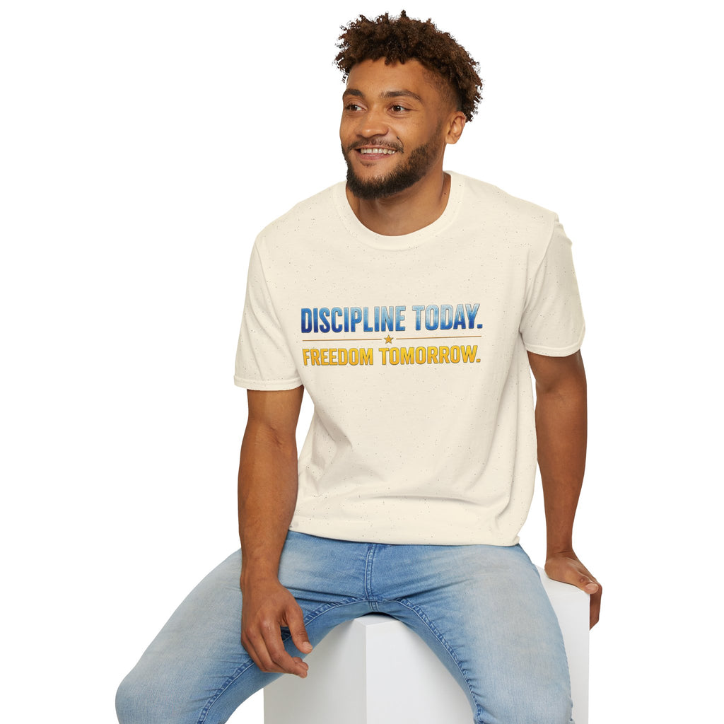 Discipline Today, Freedom Tomorrow T-Shirt — Legacy Mindset Lion Graphic