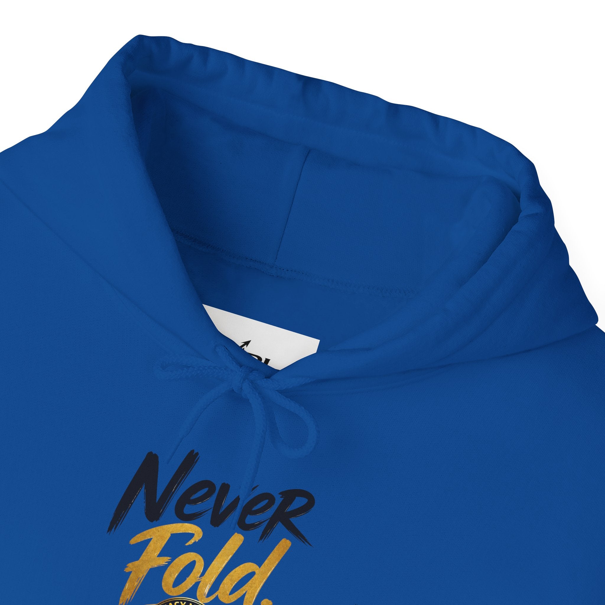Never Fold Hoodie — 'God Has You' Faith Graphic Sweatshirt