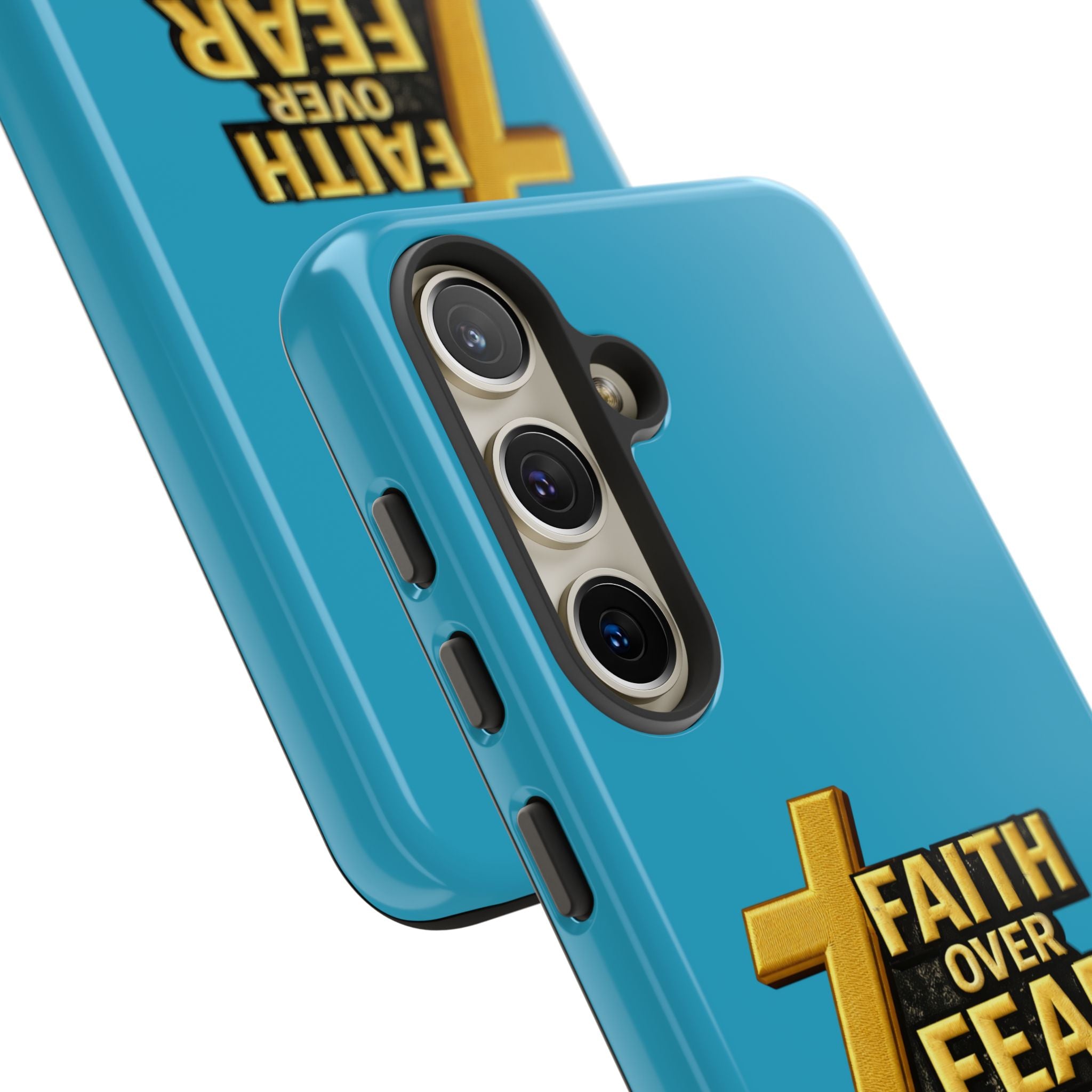 Faith Over Fear Tough Phone Case — "Ascend Beyond Limits" Inspirational Christian Protection