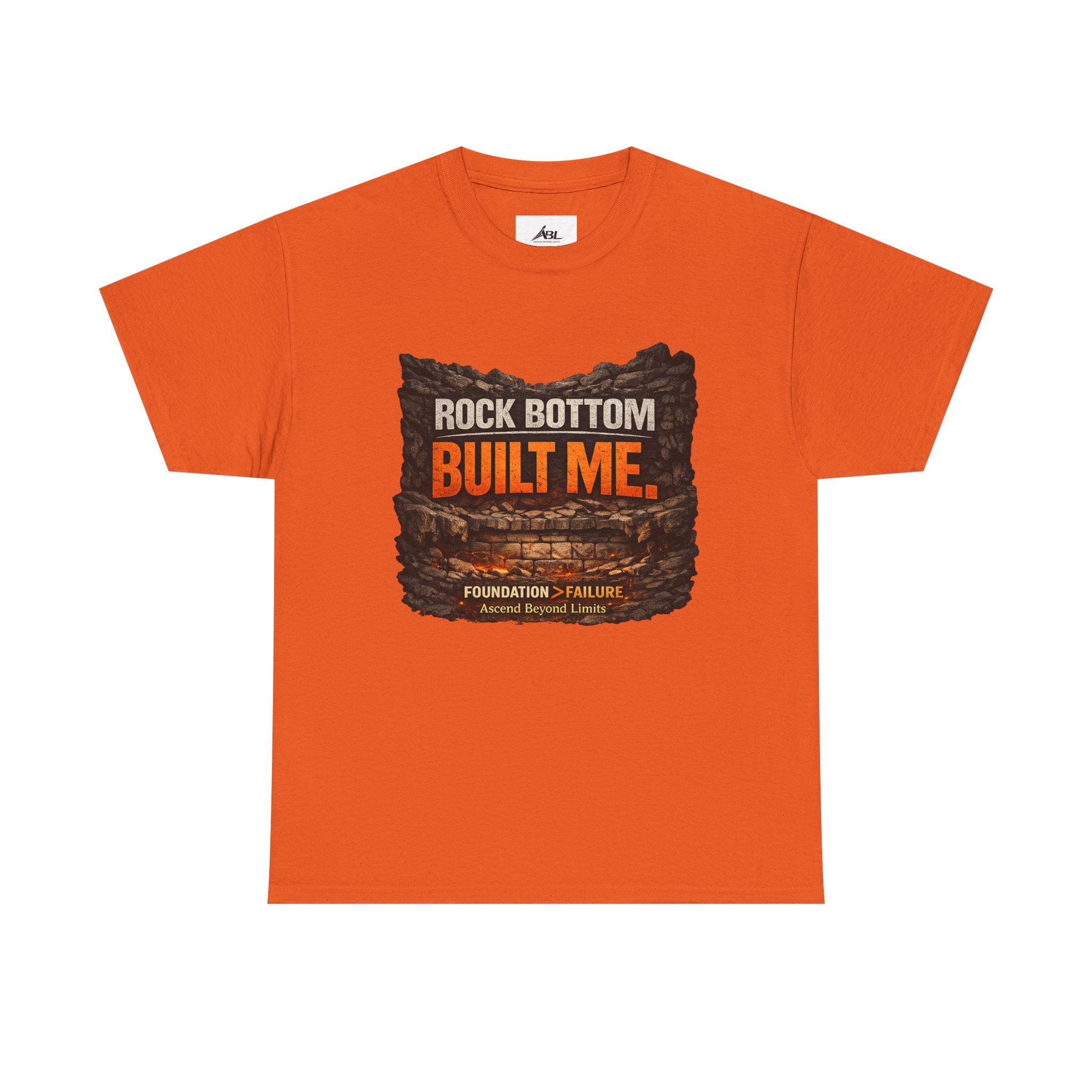 Rock Bottom Built Me T-Shirt — Inspirational Recovery Tee