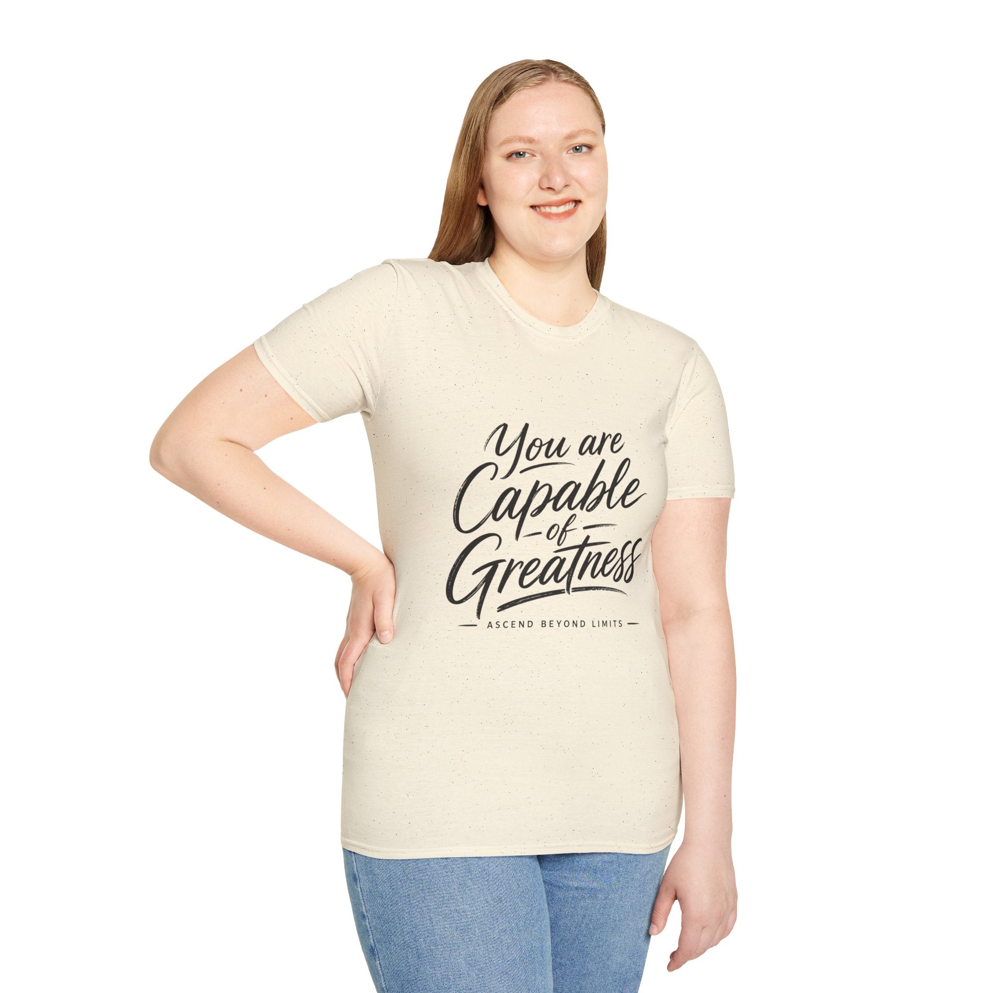 "You Are Capable of Greatness" – Inspirational Graphic Tee