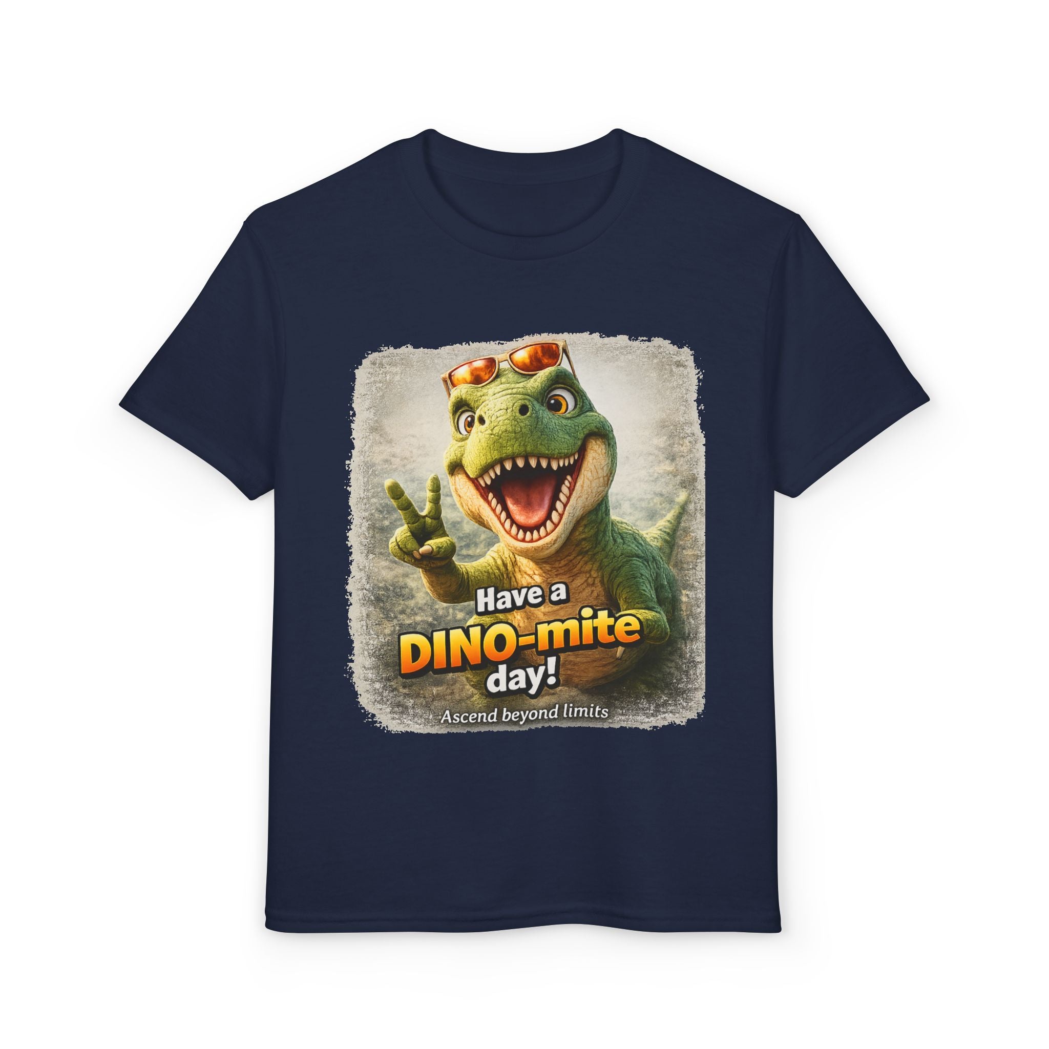 Youth T-Shirt — "Have a DINO-mite Day!" Dinosaur Graphic Tee