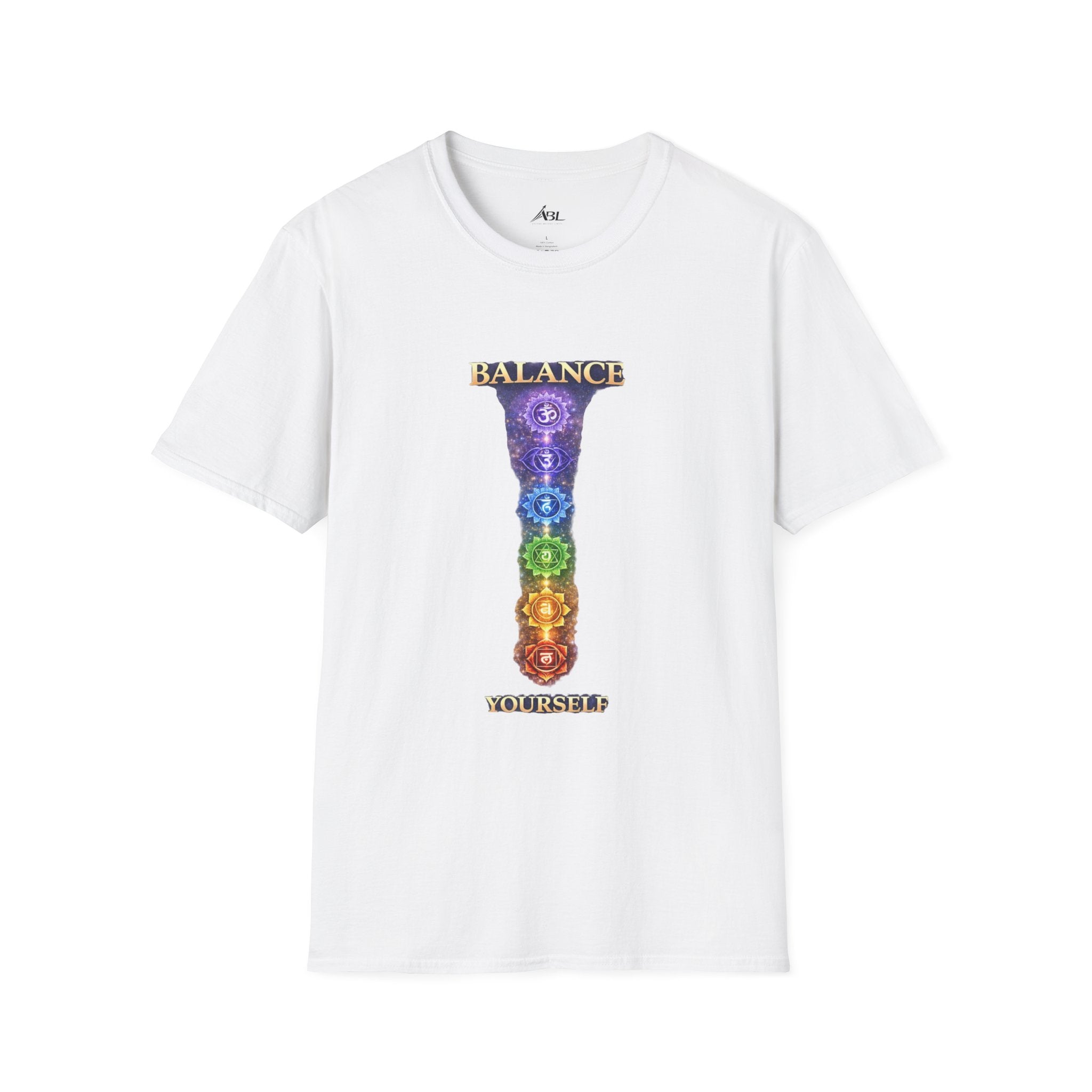 Chakra Balance T-Shirt — 'Balance Within' Spiritual Yoga Tee (Your Only Limit)