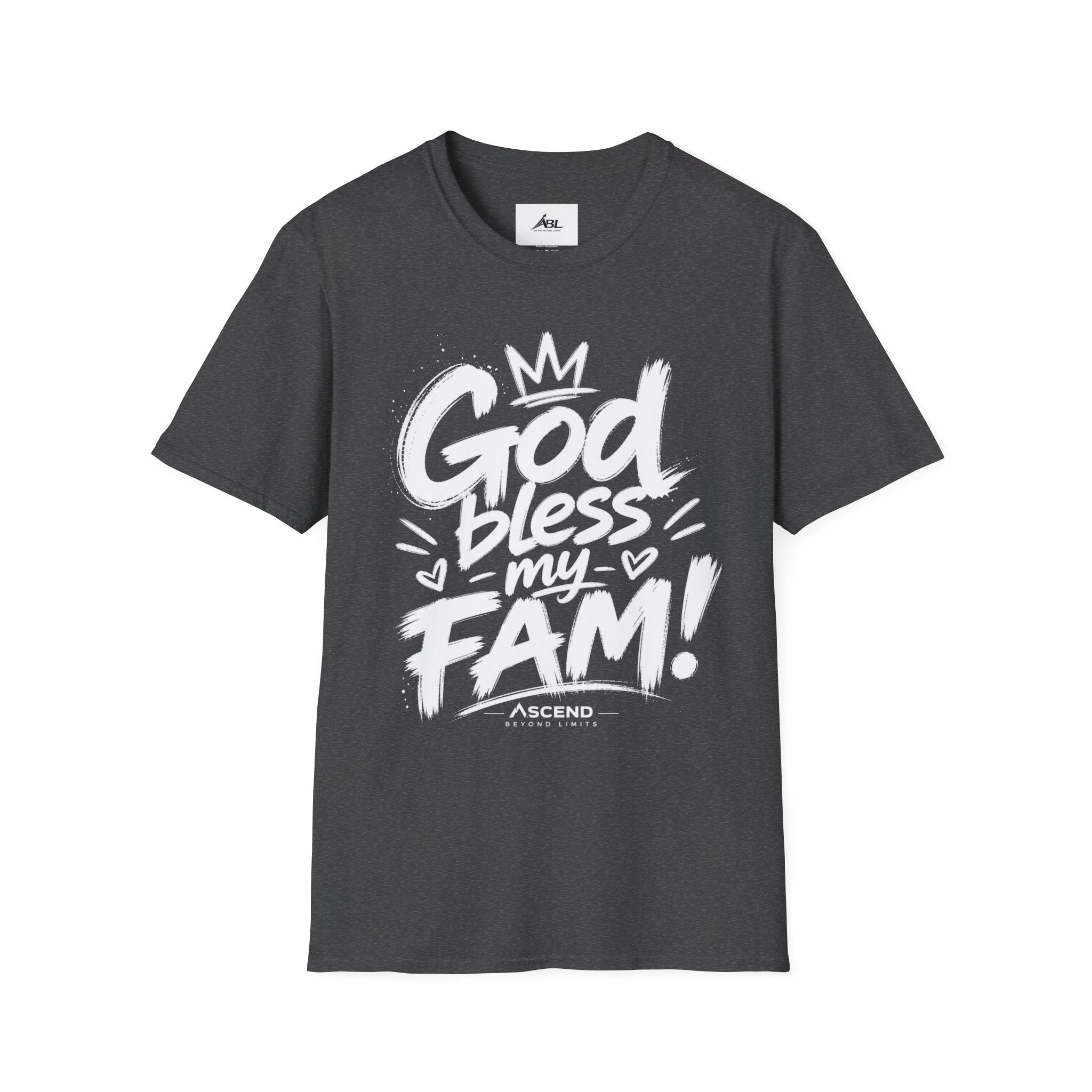 God Bless My Fam T-Shirt — Faith-Based Family Graphic Tee