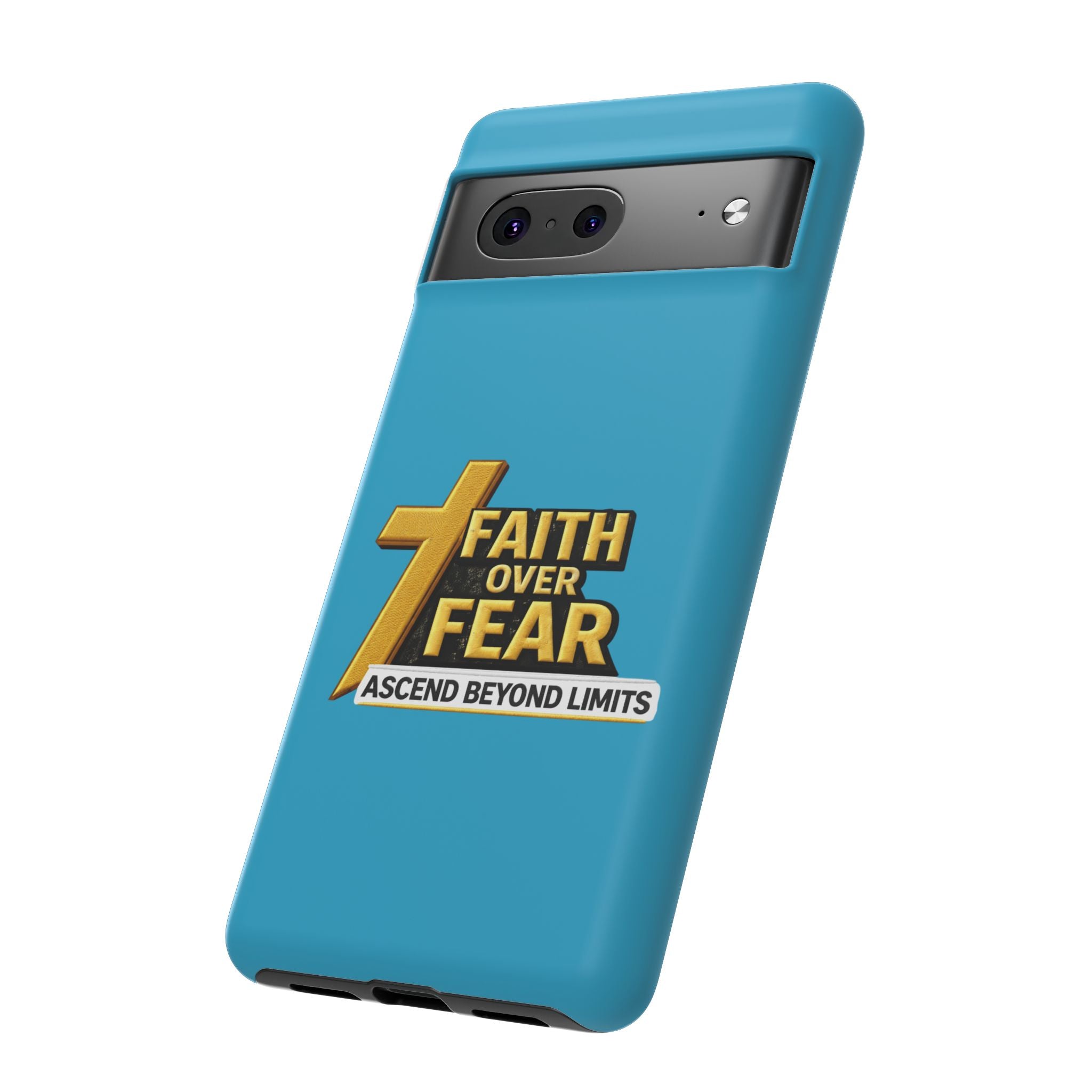 Faith Over Fear Tough Phone Case — "Ascend Beyond Limits" Inspirational Christian Protection