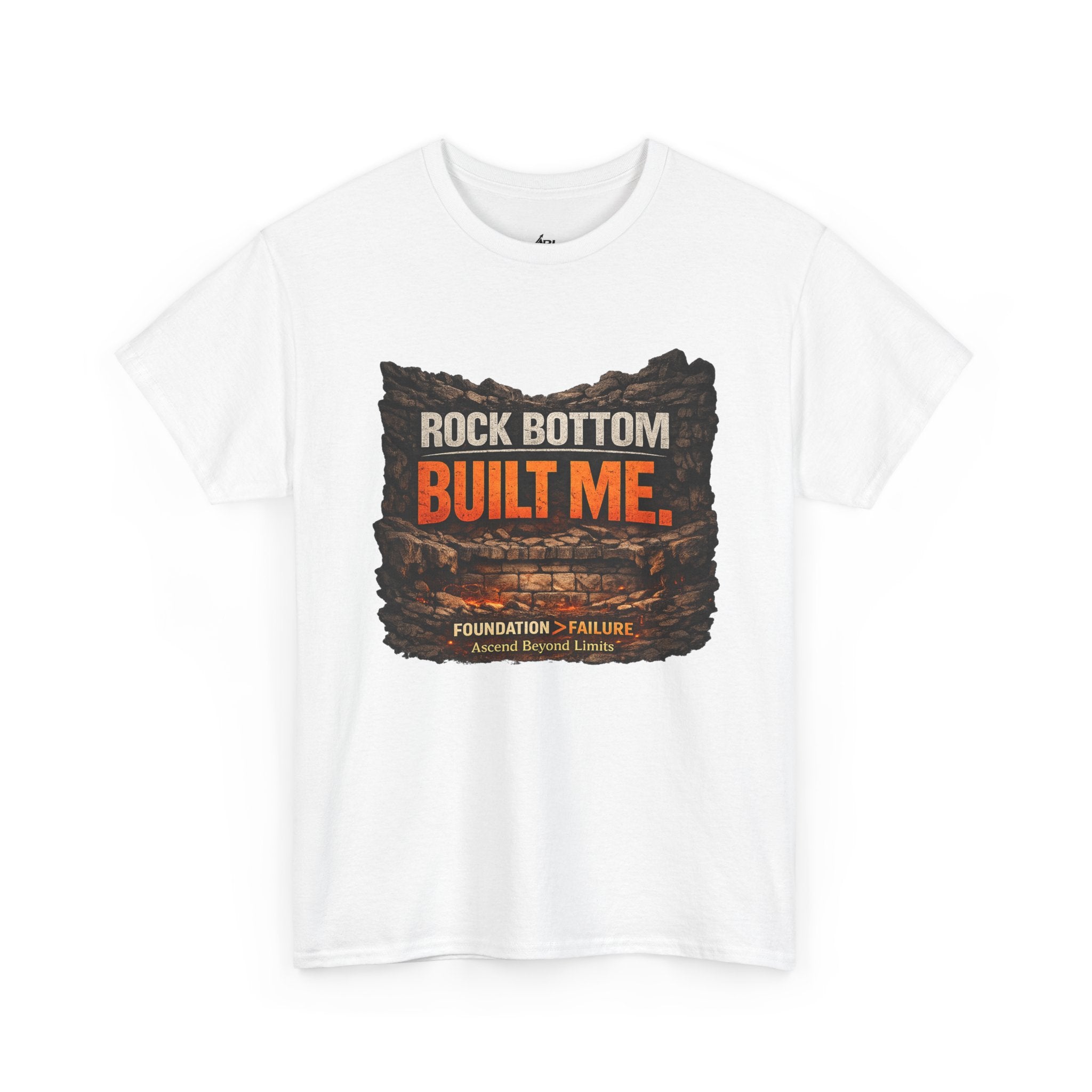 Rock Bottom Built Me T-Shirt — Inspirational Recovery Tee