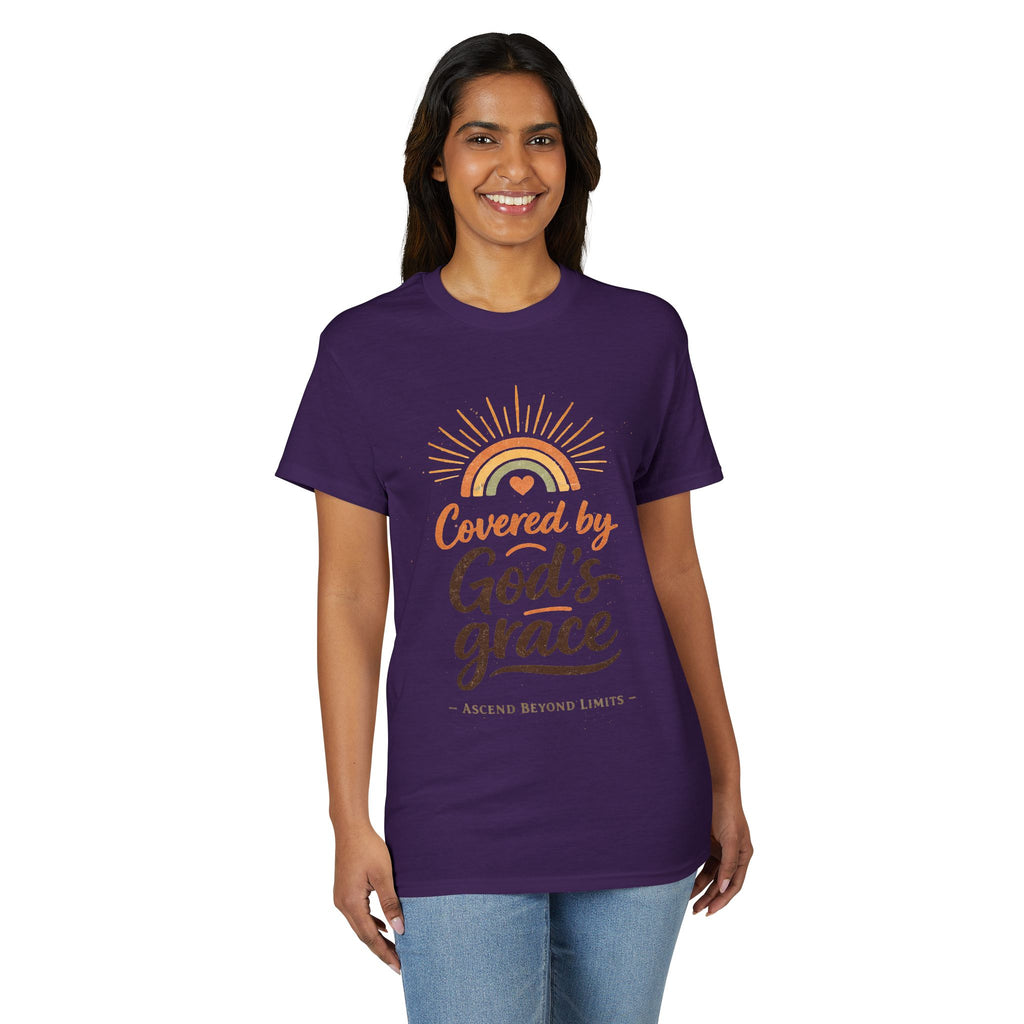 Covered by God's Grace T-Shirt — Christian Faith Inspirational Tee