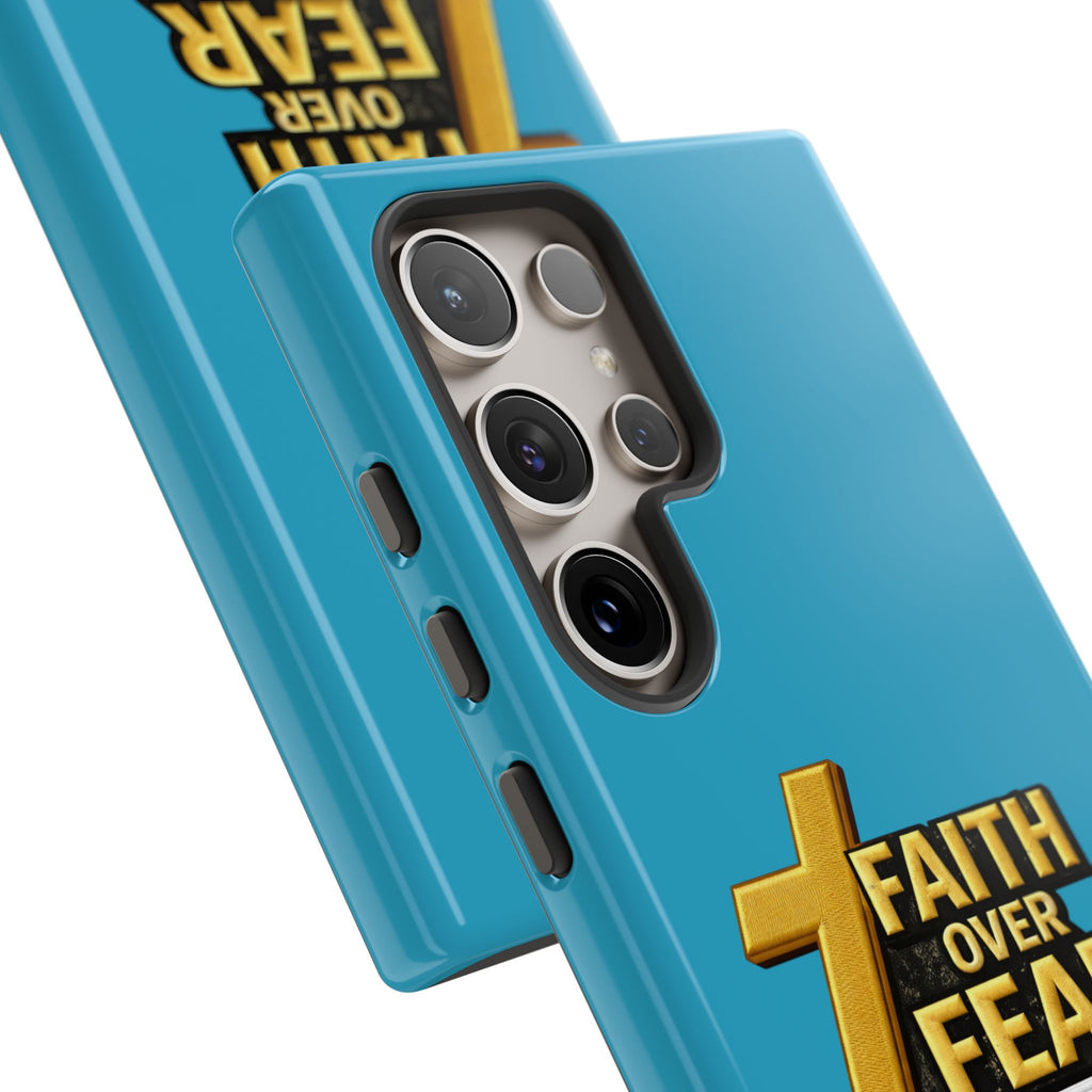Faith Over Fear Tough Phone Case — "Ascend Beyond Limits" Inspirational Christian Protection
