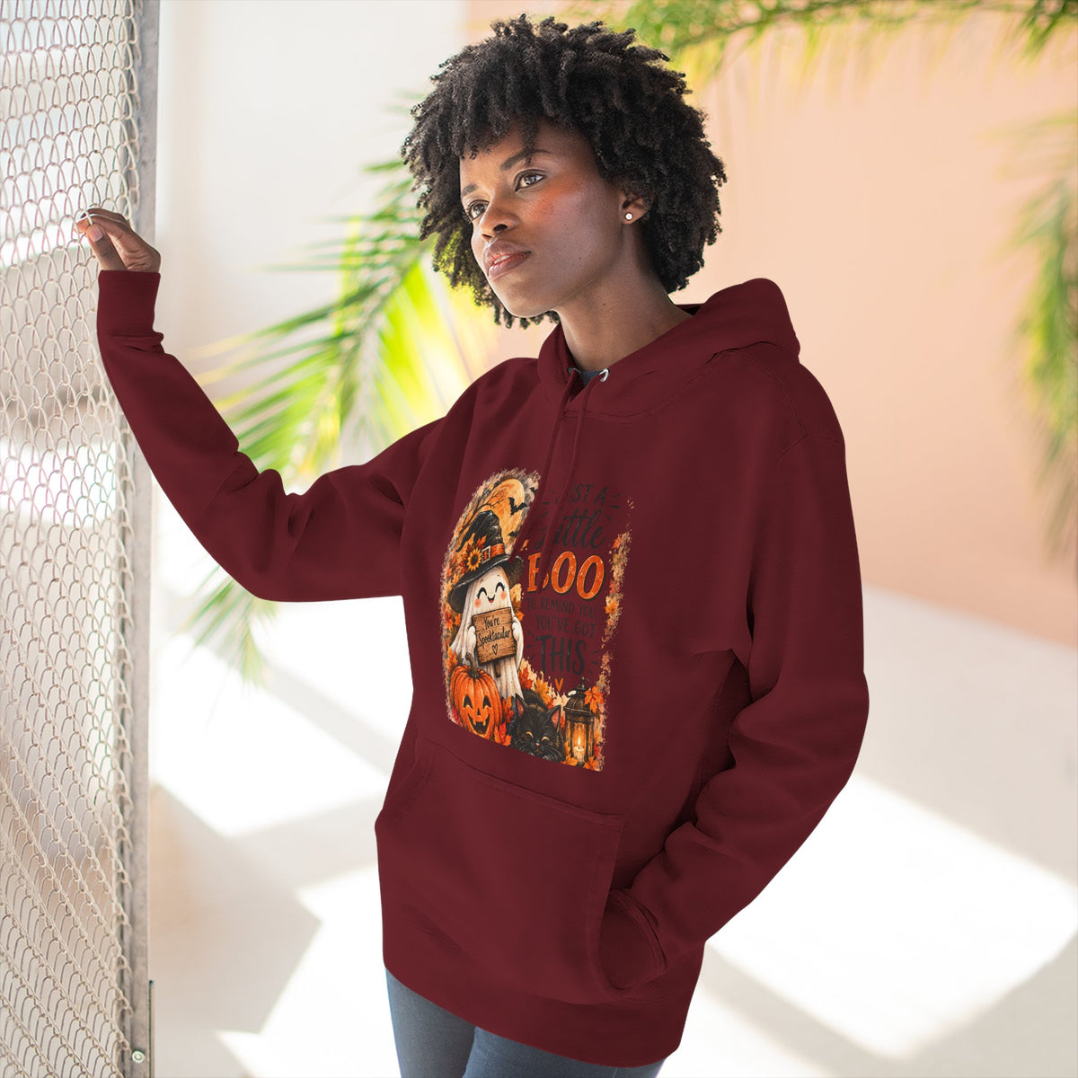 Just a Little Boo — Encouraging Halloween Hoodie