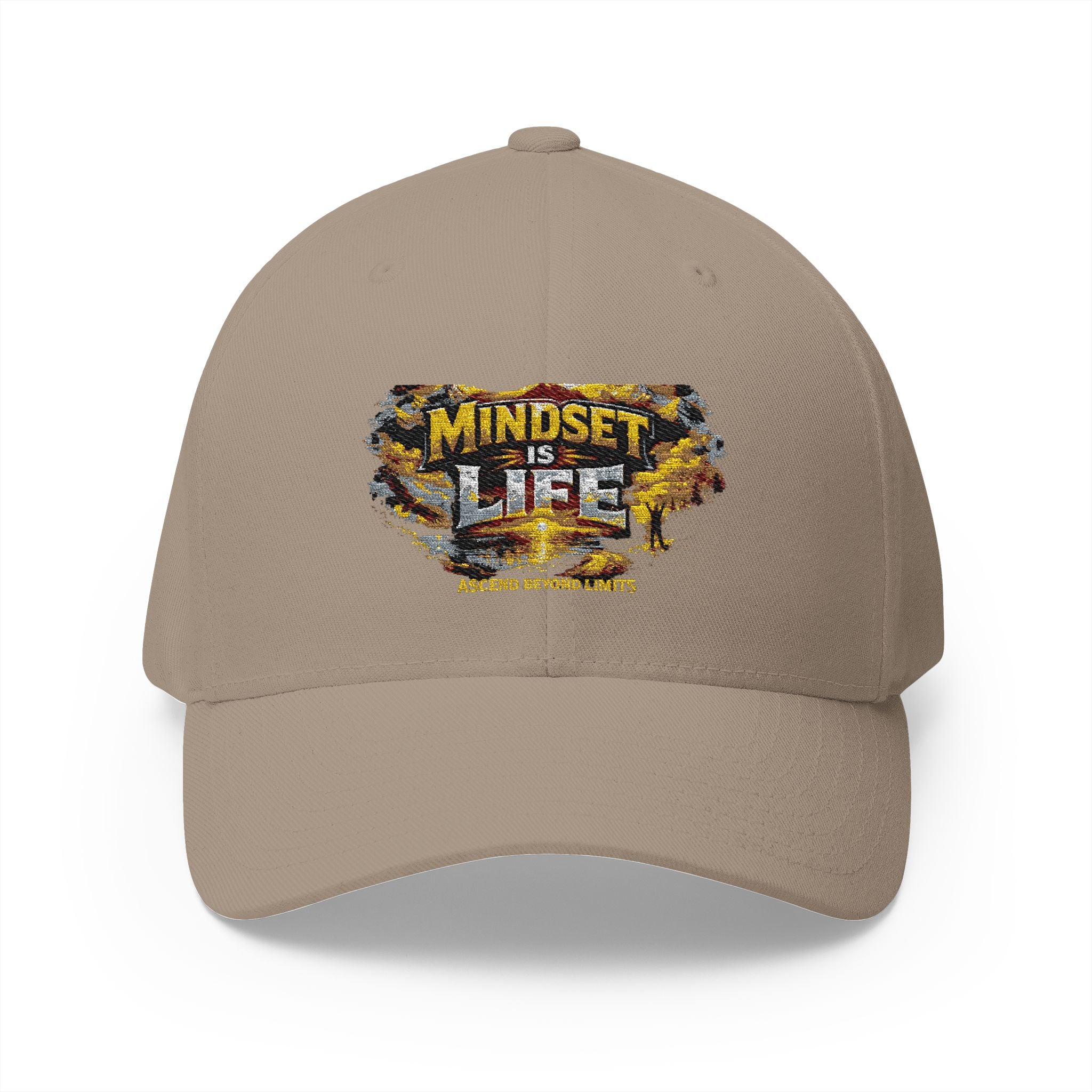 Mindset Is Life Embroidered Baseball Cap — Motivational Hat for Daily Grind & Gifts