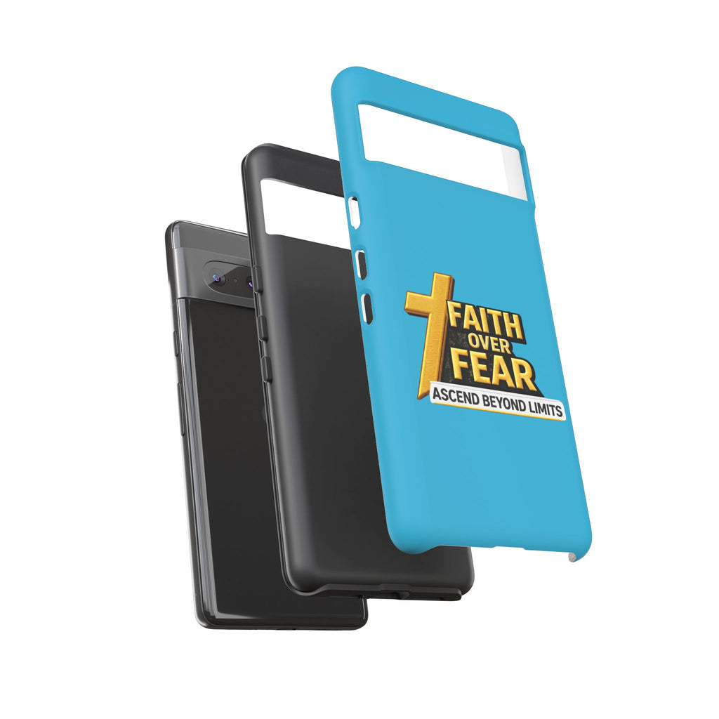 Faith Over Fear Tough Phone Case — "Ascend Beyond Limits" Inspirational Christian Protection