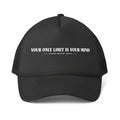 Trucker Cap — "Your Only Limit Is Your Mind" Motivational Mesh-Back Hat