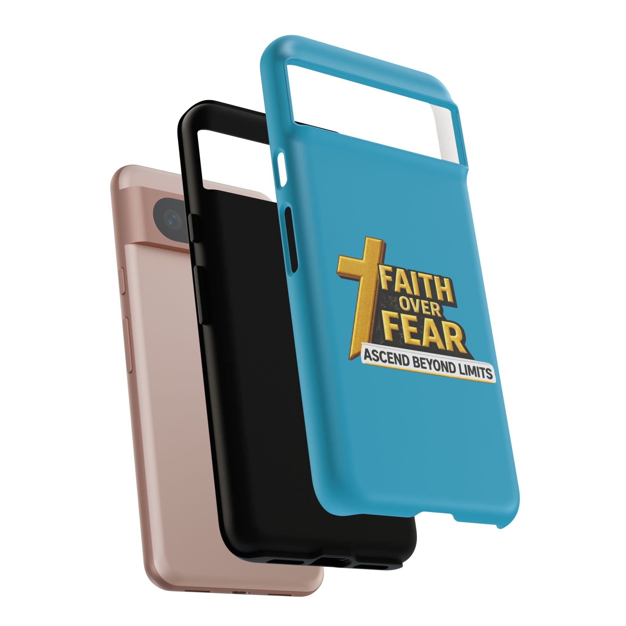Faith Over Fear Tough Phone Case — "Ascend Beyond Limits" Inspirational Christian Protection