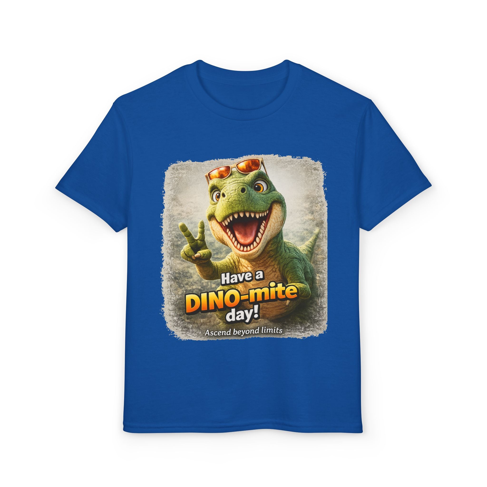 Youth T-Shirt — "Have a DINO-mite Day!" Dinosaur Graphic Tee