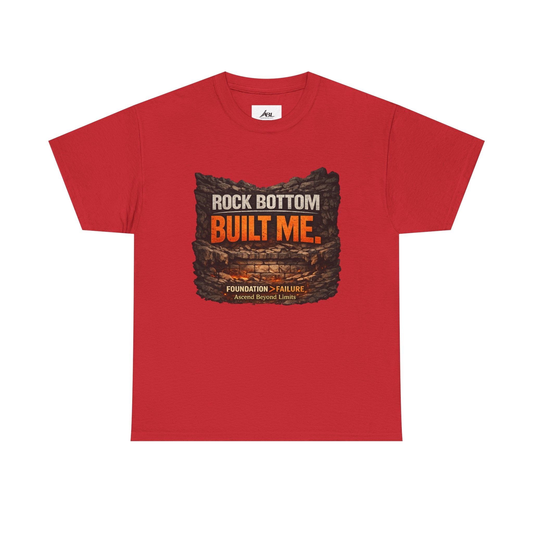 Rock Bottom Built Me T-Shirt — Inspirational Recovery Tee