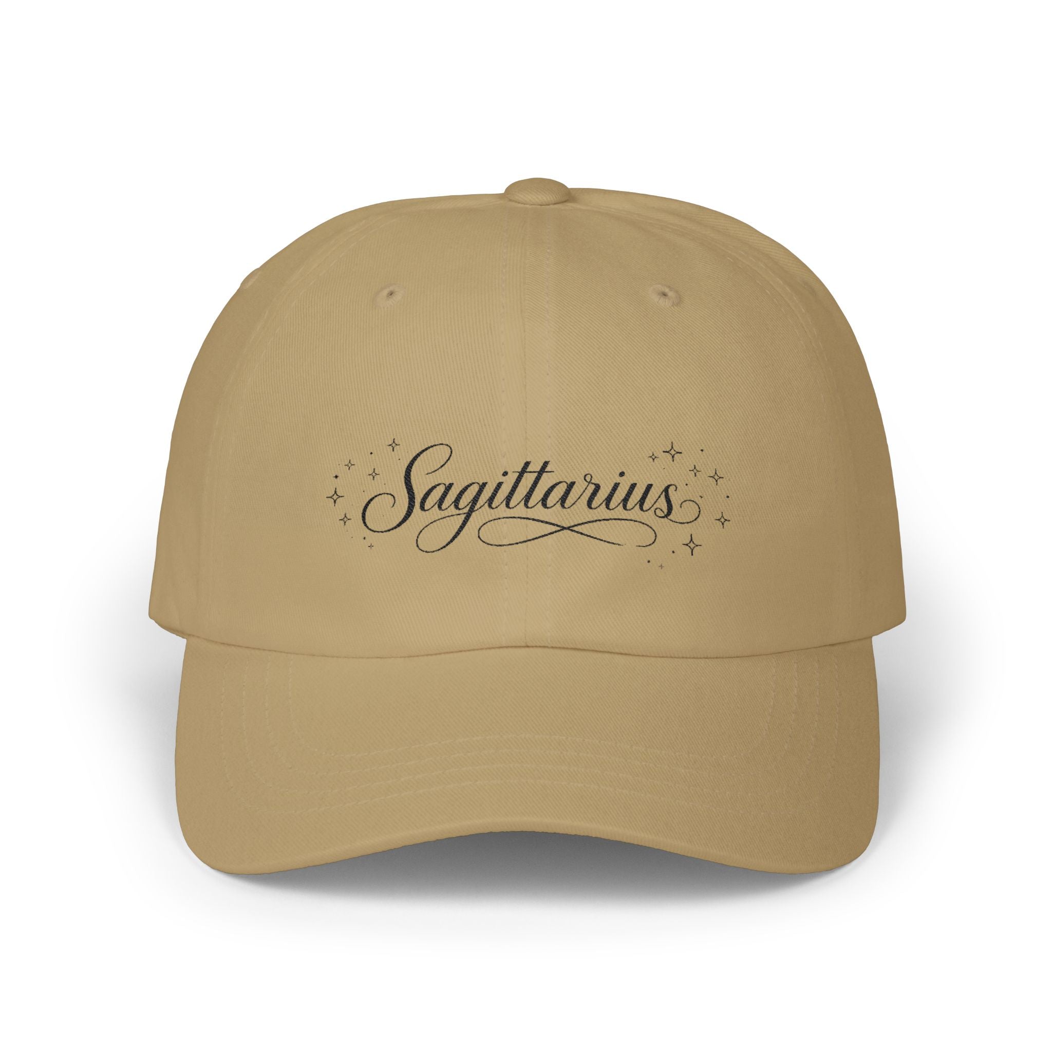 Sagittarius Dad Cap — Astrological Script Baseball Hat