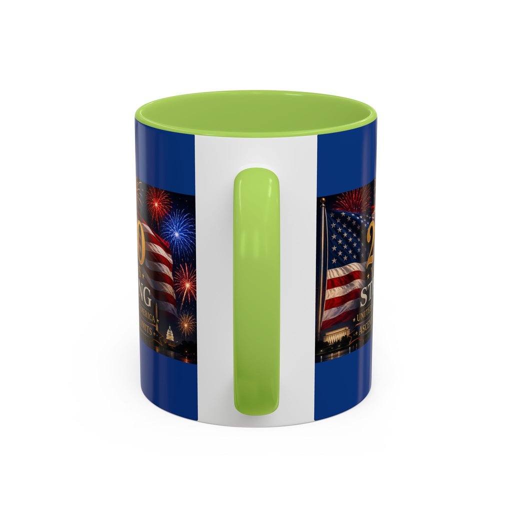 250 Years America Strong Coffee Mug — Patriotic USA Anniversary 11/15oz