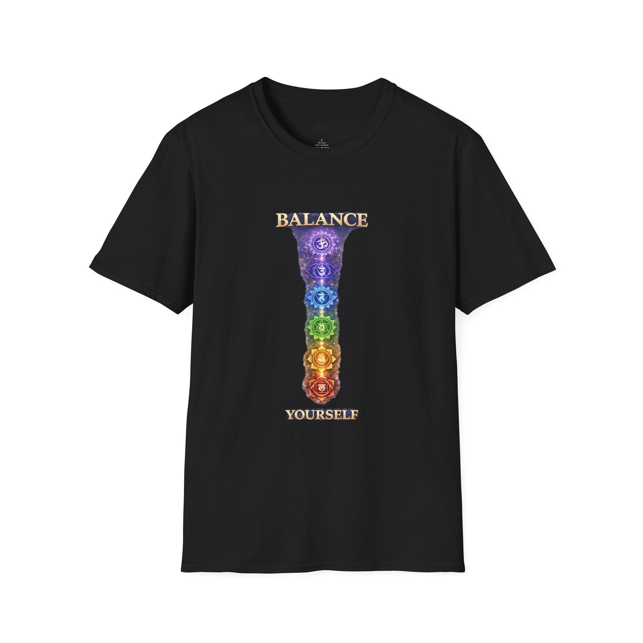 Chakra Balance T-Shirt — 'Balance Within' Spiritual Yoga Tee (Your Only Limit)