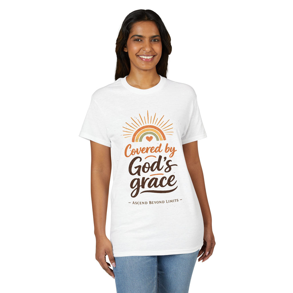Covered by God's Grace T-Shirt — Christian Faith Inspirational Tee