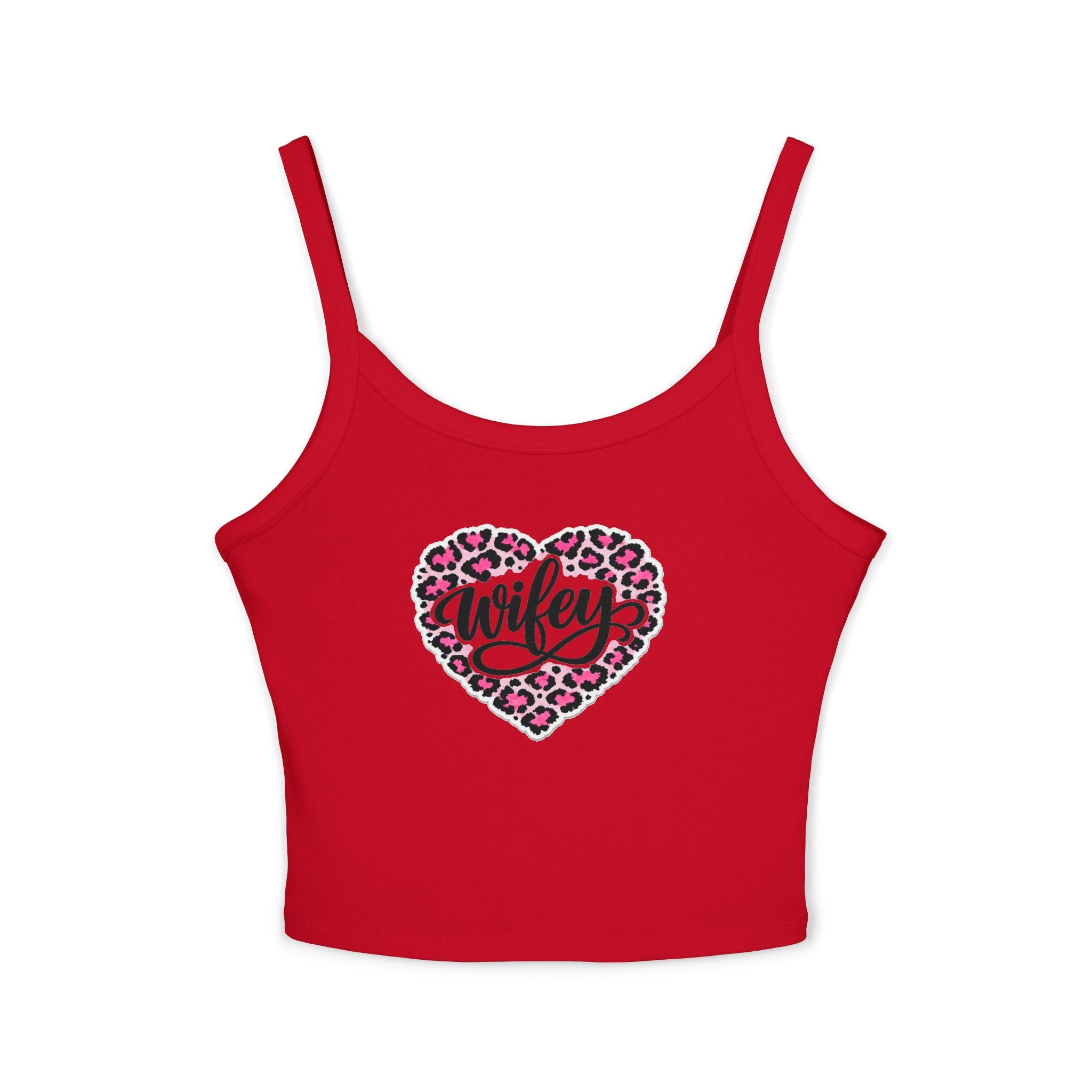 Women's 'Wifey' Leopard Heart Tank Top