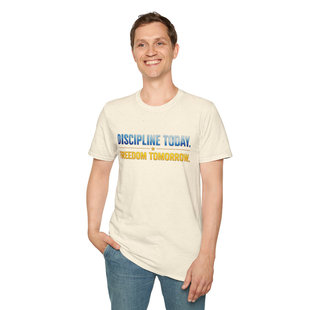 Discipline Today, Freedom Tomorrow T-Shirt — Legacy Mindset Lion Graphic