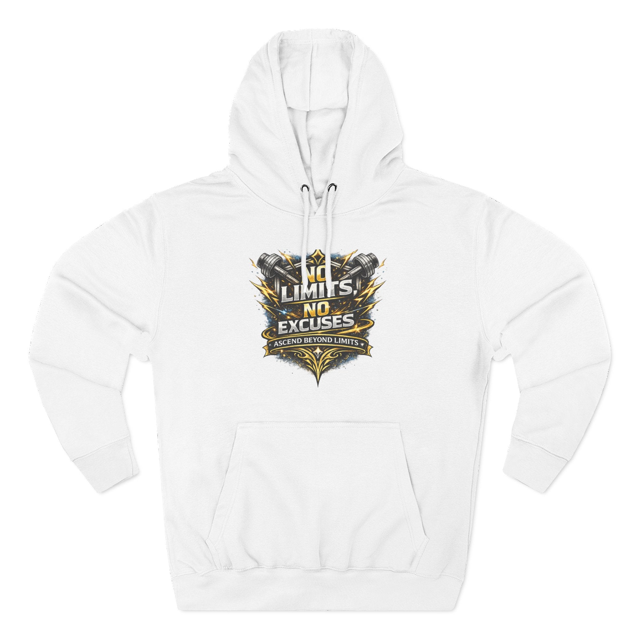 No Limits No Excuses Hoodie — Motivational Athletic Pullover