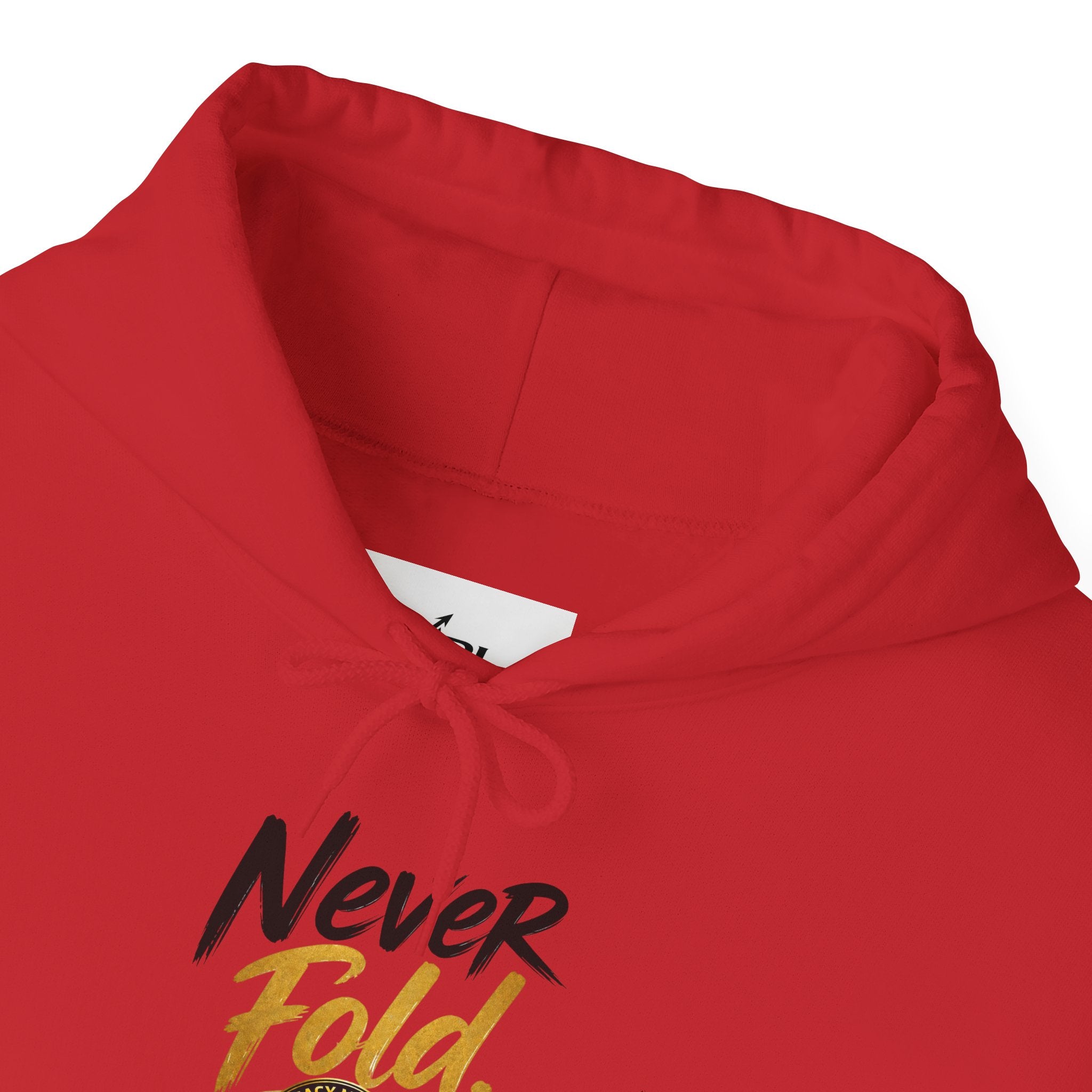 Never Fold Hoodie — 'God Has You' Faith Graphic Sweatshirt