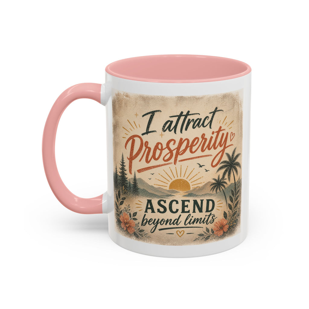 I Attract Prosperity Coffee Mug — Inspirational Accent Mug (11/15oz)