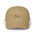 Leo Script Dad Cap — Zodiac Leo Embroidered Baseball Hat