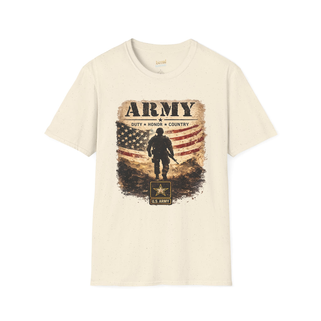 Army Duty • Honor — Patriotic Soldier Flag Tee