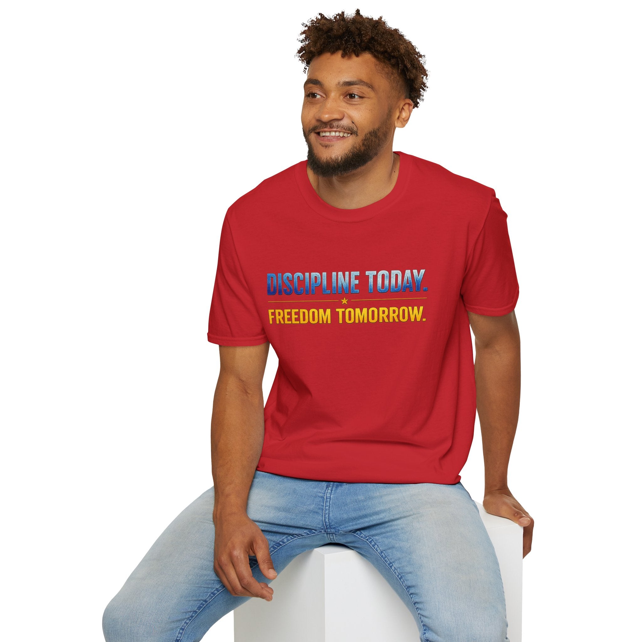 Discipline Today, Freedom Tomorrow T-Shirt — Legacy Mindset Lion Graphic