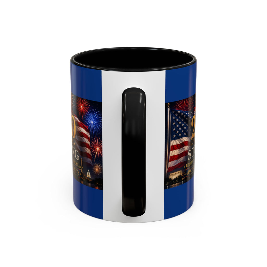 250 Years America Strong Coffee Mug — Patriotic USA Anniversary 11/15oz