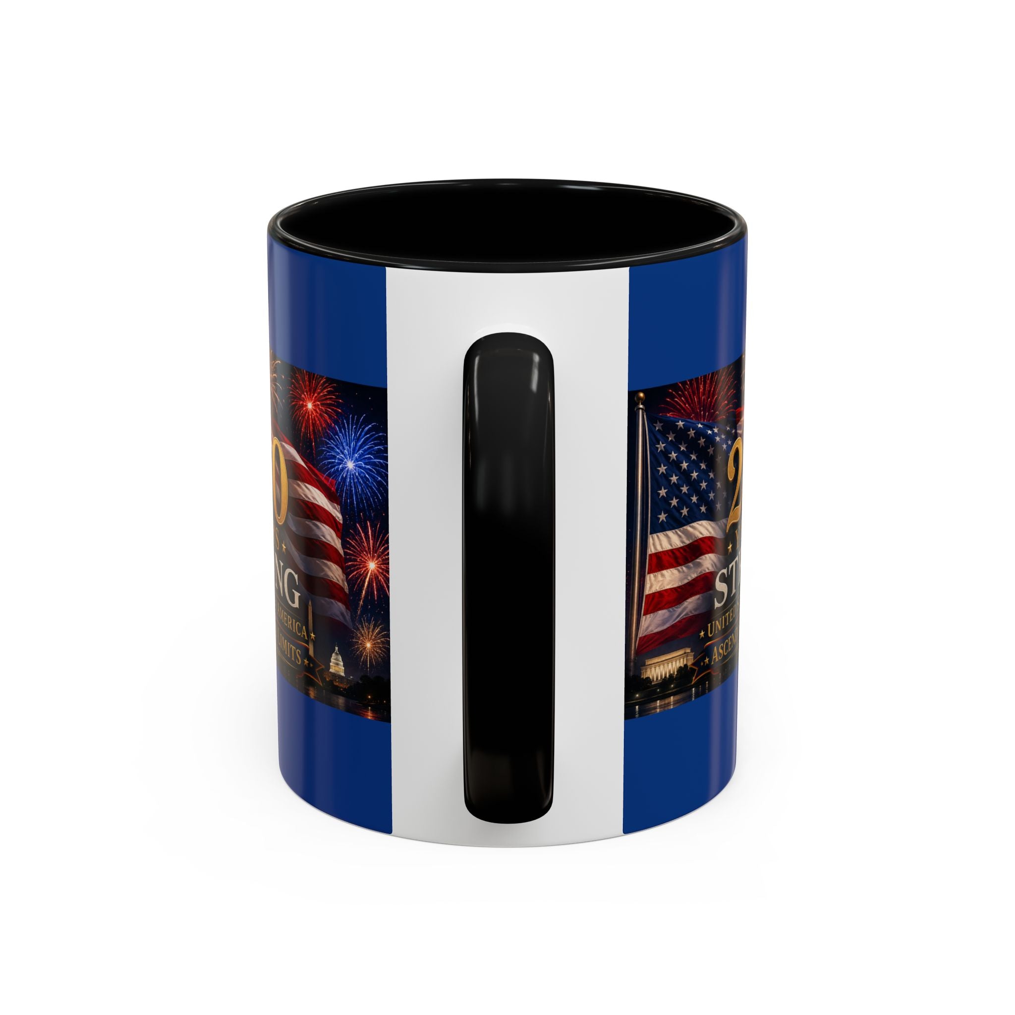 250 Years America Strong Coffee Mug — Patriotic USA Anniversary 11/15oz