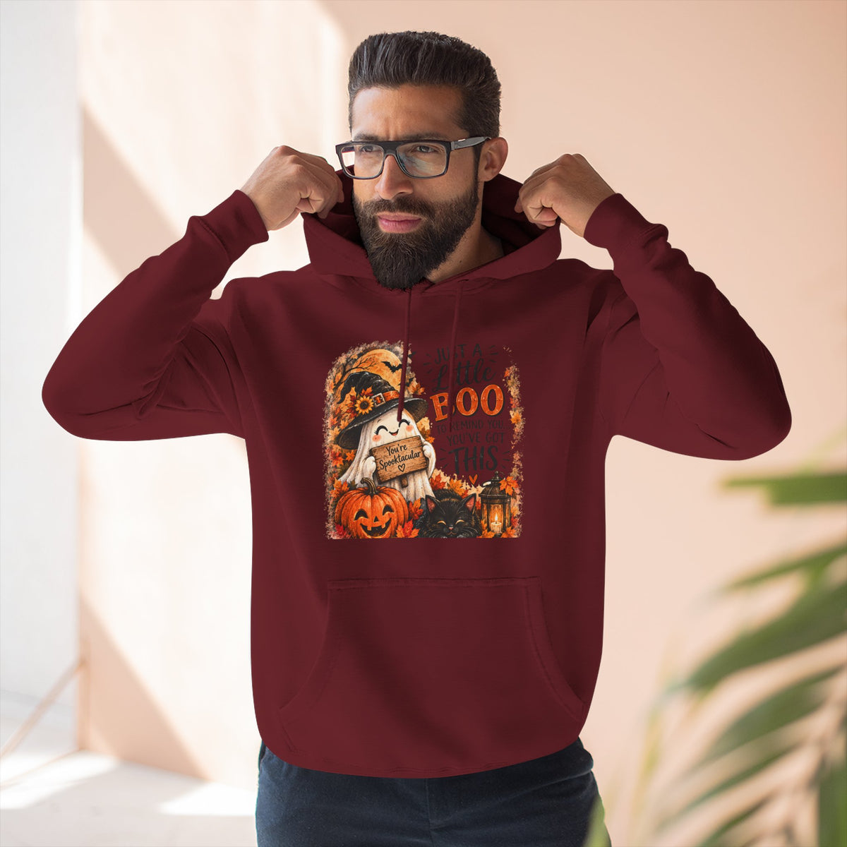 Just a Little Boo — Encouraging Halloween Hoodie