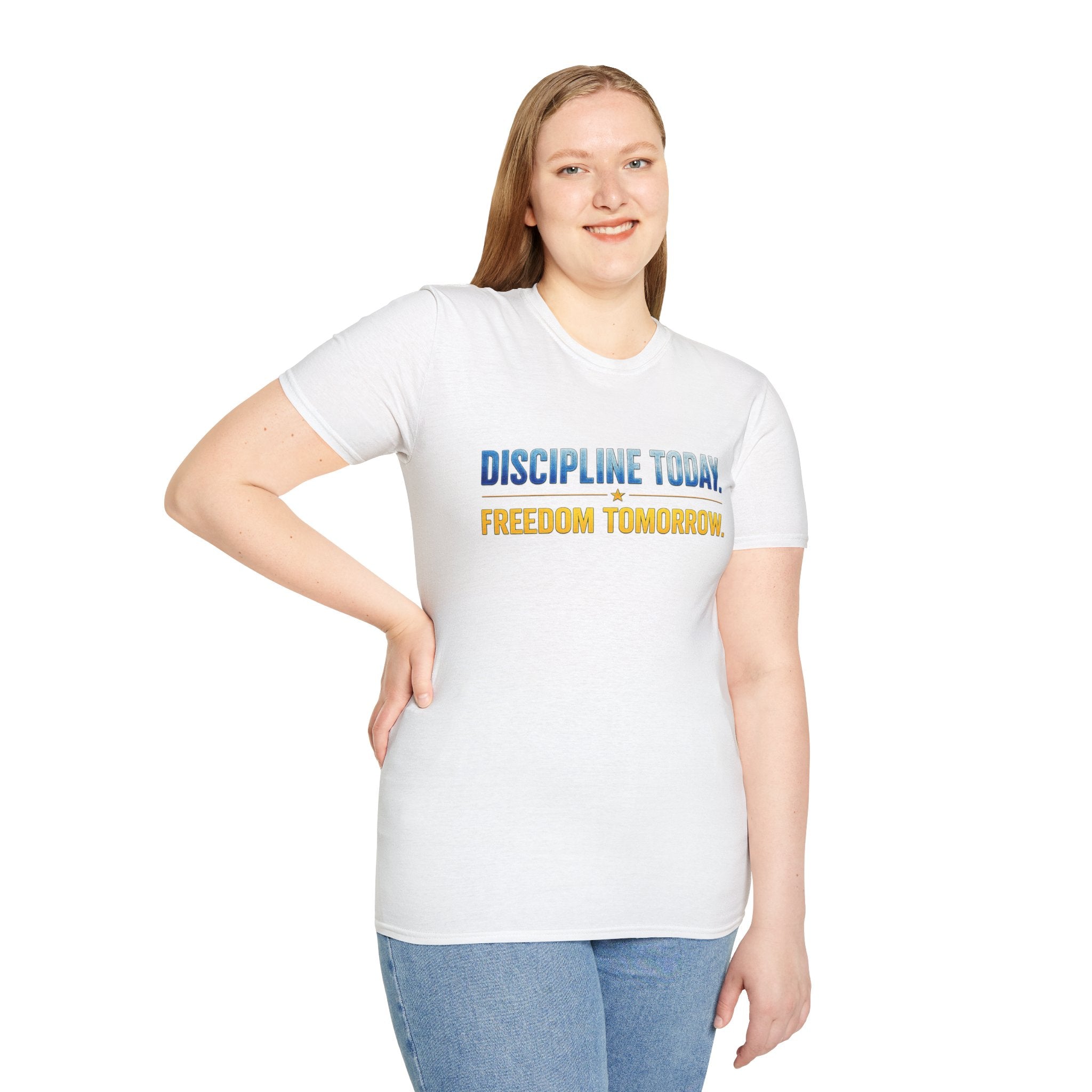 Discipline Today, Freedom Tomorrow T-Shirt — Legacy Mindset Lion Graphic