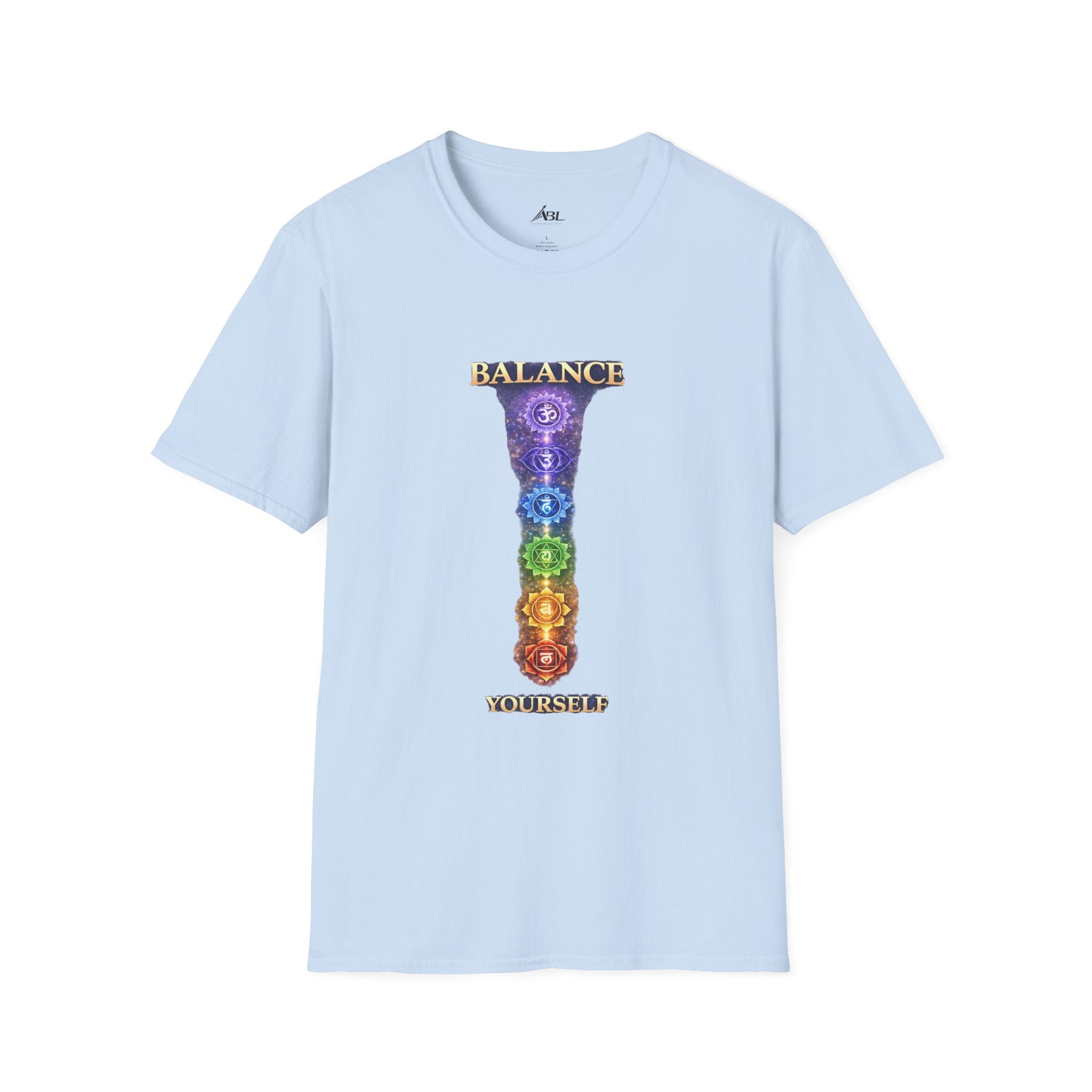 Chakra Balance T-Shirt — 'Balance Within' Spiritual Yoga Tee (Your Only Limit)