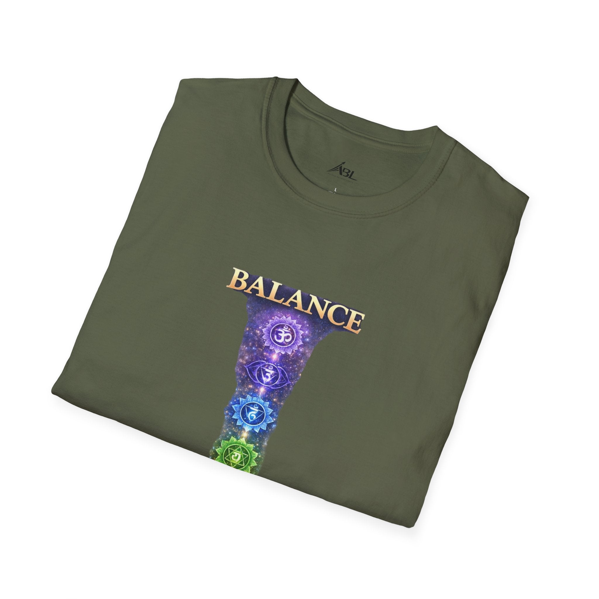 Chakra Balance T-Shirt — 'Balance Within' Spiritual Yoga Tee (Your Only Limit)