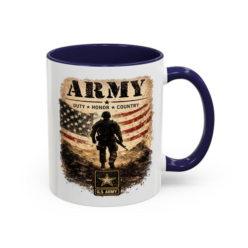 Army Military Tribute Accent Mug (11/15oz)